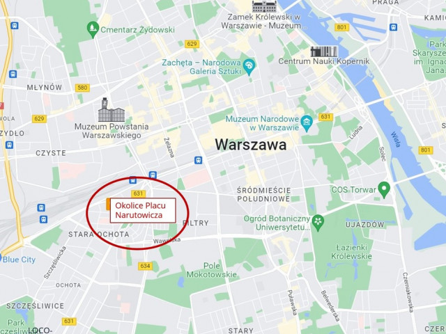 Lokal Sprzedaż Warszawa Ochota pl. Gabriela Narutowicza